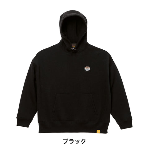 カワウソ 動物 パーカー 裏起毛 ワンポイント 刺繍 honok