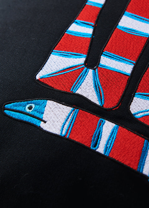 ミルクスネーク 刺繍 トレーナー 裏起毛