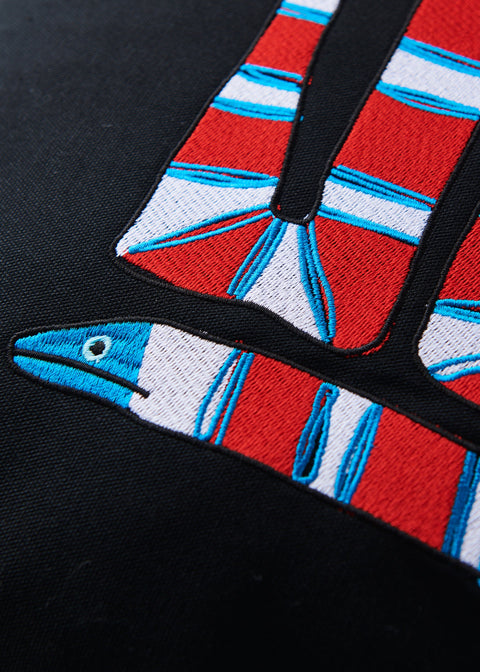 ライオンタマリン 刺繍 トレーナー 裏起毛