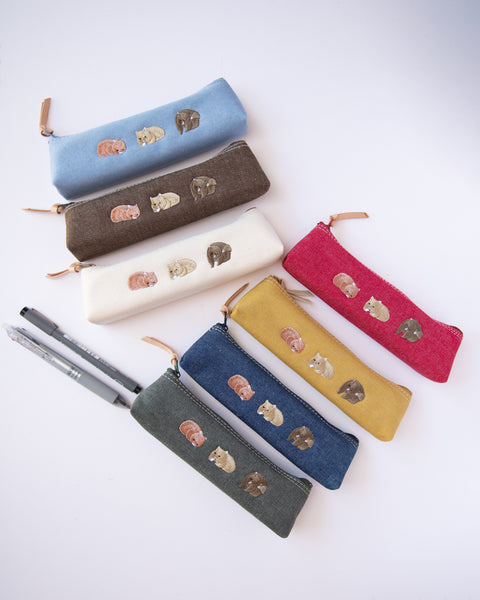 【あの雲×NOOKNOOK】ウォンバット 刺繍 ペンケース ギフト