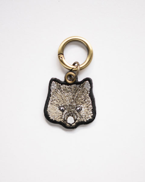 ウォンバット「コウ」刺繍キーホルダー|ギフトにおすすめ|NOOKNOOK