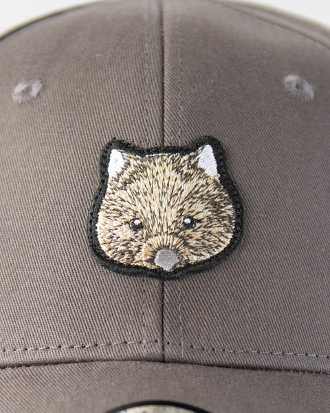 五月山動物園ウォンバット「ユキ」キャップ 選べるサイズ M/L 刺繍ワンポイント Nook Nook