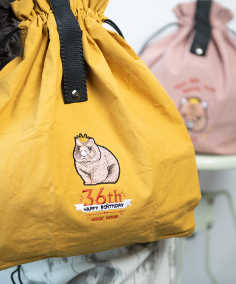巾着エコバッグ 【期間限定】ワインさんお誕生日記念