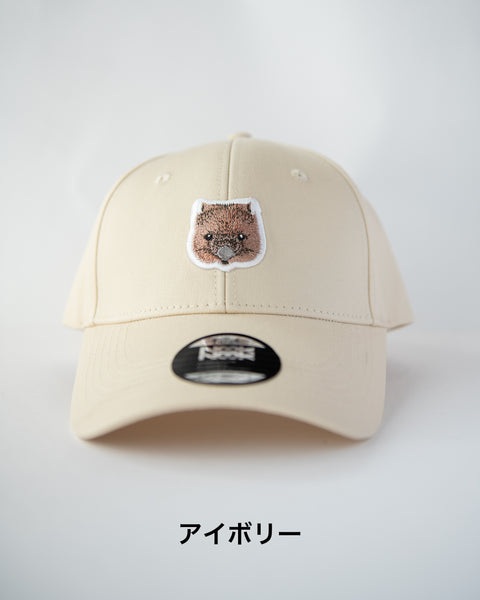 ウォンバット「ワイン」キャップ 選べるサイズ M/L 刺繍ワンポイント Nook Nook