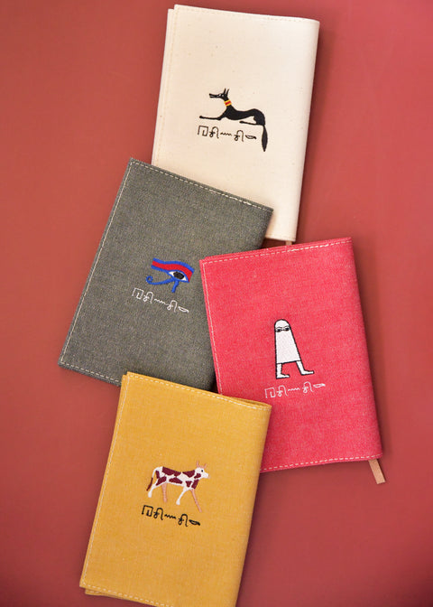 ヒエログリフ文字入れ【文庫カバー】「セト」刺繍 honok