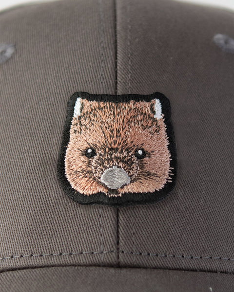 ウォンバット「ワイン」キャップ 選べるサイズ M/L 刺繍ワンポイント Nook Nook