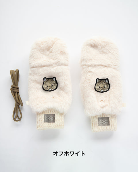 ウォンバット「ユキ」刺繍 ミトン NookNook