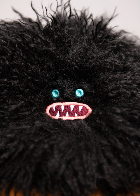 【当日発送】Paafy Nibbles ロングファー 刺繍 巾着バッグ honok