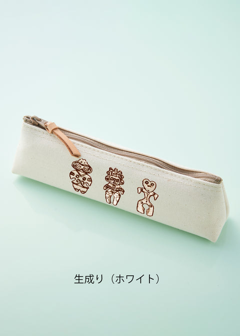 「土偶」刺繍ペンケース honok