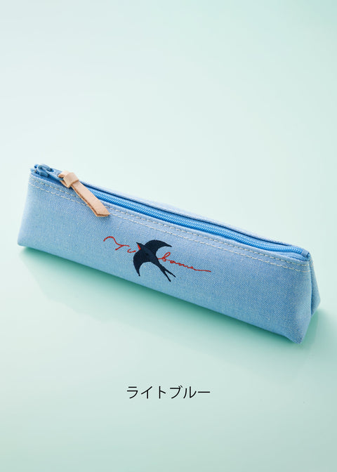 「つばめ」ペンケース 刺繍 honok