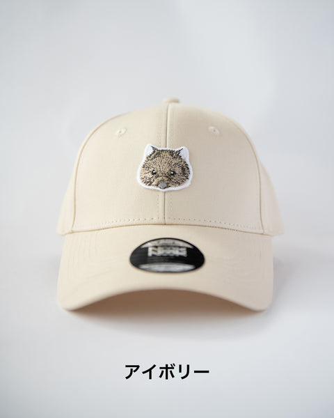 五月山動物園ウォンバット「ユキ」キャップ 選べるサイズ M/L 刺繍ワンポイント Nook Nook
