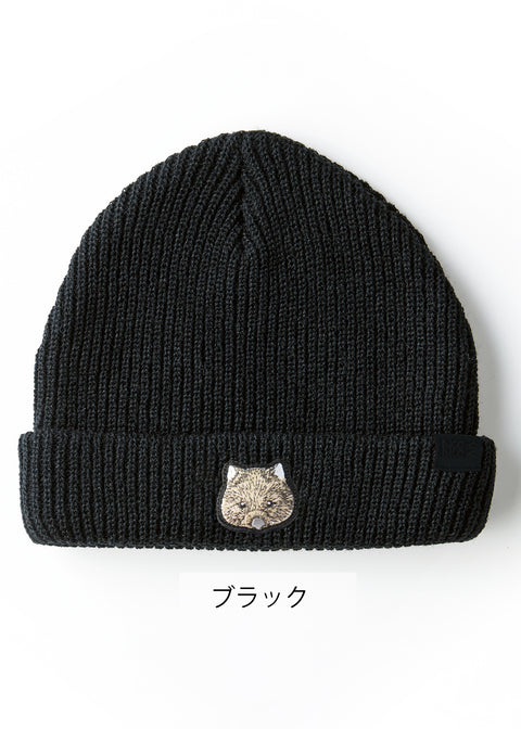 ウォンバット ユキ 刺繍 ニット帽 Nook Nook