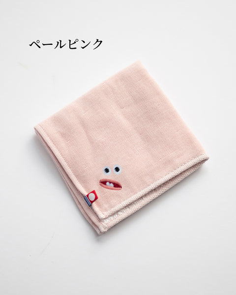 【全8カラー】Paafy Nibbles ギグリー 刺繍 ハンカチ |今治タオル ギフトに最適 honok