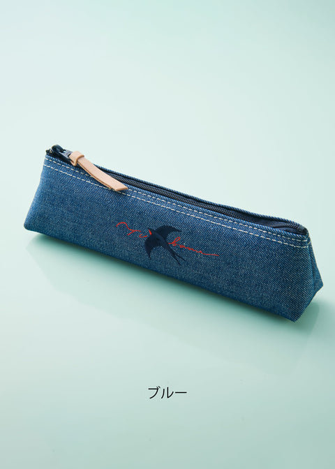 「つばめ」ペンケース 刺繍 honok