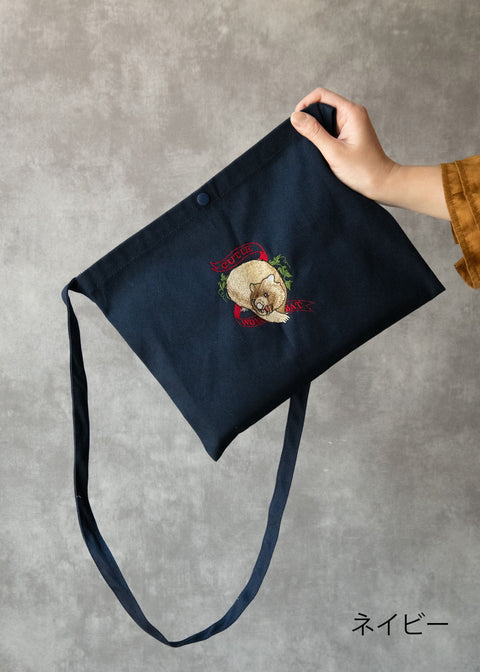 「CUTIE WOMBAT」刺繍 サコッシュ Nook Nook