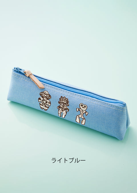 「土偶」刺繍ペンケース honok