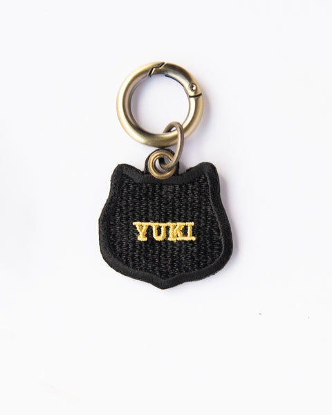 ウォンバットと園長「ワイン ユキ コウ フク 園長」刺繍キーホルダー ギフト NookNook