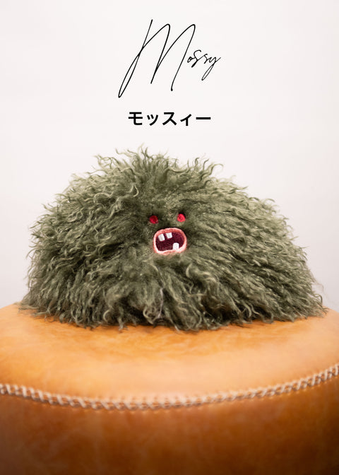 【当日発送】Paafy Nibbles ロングファー 刺繍 巾着バッグ honok