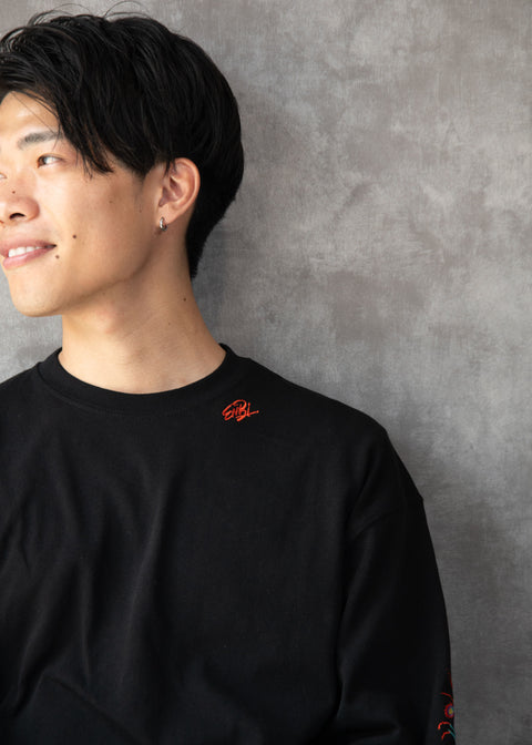 「伊勢海老」「シャコ」ビッグシルエットロンT 長袖Tシャツ Enbi