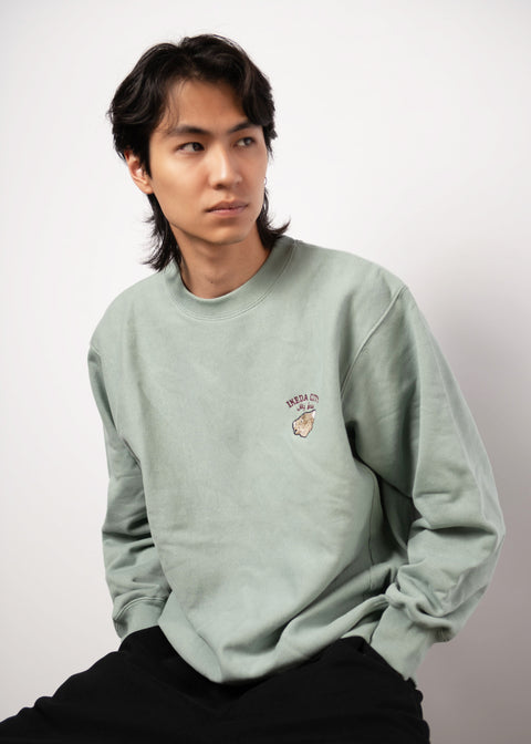 IKEDA CITY My fave ウォンバット 刺繍トレーナー 裏起毛 Nook Nook