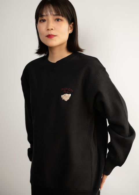 IKEDA CITY My fave ウォンバット 刺繍トレーナー 裏起毛 Nook Nook