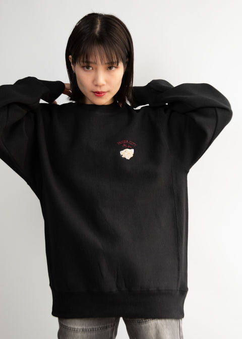 IKEDA CITY My fave ウォンバット 刺繍トレーナー 裏起毛 Nook Nook