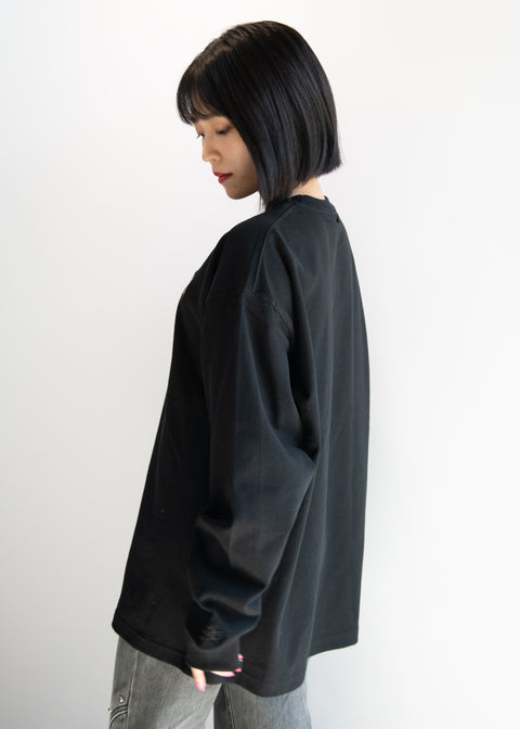 長袖Tシャツ ウォンバット ワインさん ユキちゃん フクくん 刺繍 Nook Nook