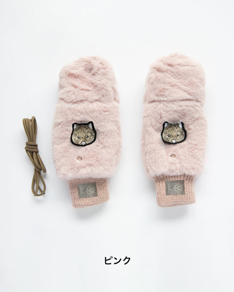 ウォンバット「ユキ」刺繍 ミトン NookNook