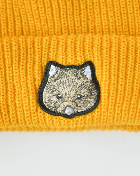 ウォンバット ユキ 刺繍 ニット帽 Nook Nook