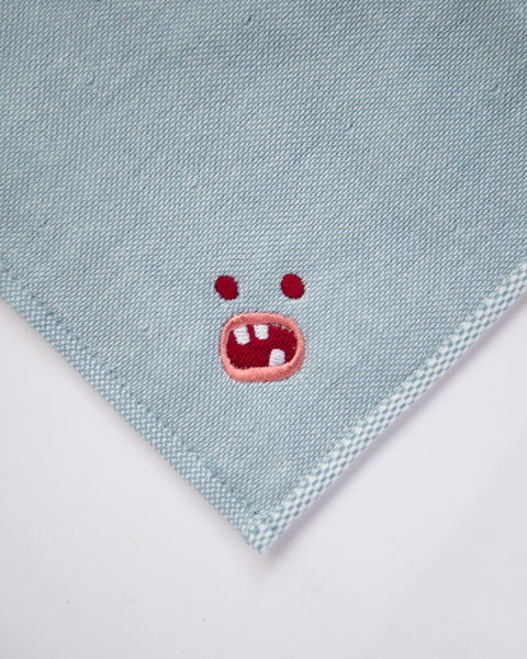 【全8カラー】Paafy Nibbles モッシー 刺繍 ハンカチ |今治タオル ギフトに最適 honok