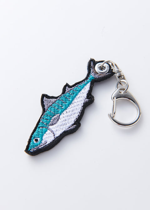 サバ 刺繍キーホルダー 名入れ可能 ギフト