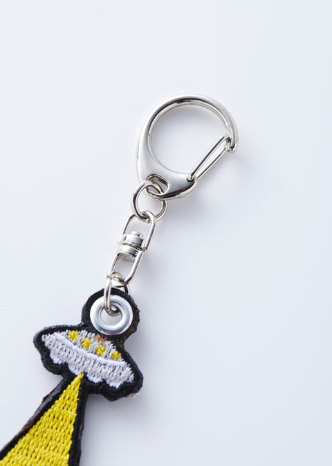 マヌルネコの刺繍キーホルダー 名入れ可能 ギフト