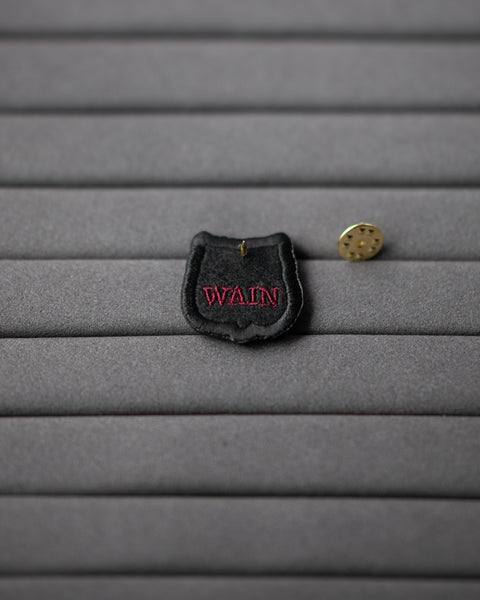 刺繍ピンバッジ 五月山動物園ウォンバット「ワイン」Nook Nook