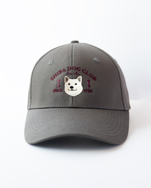 【キャップ】柴犬(白)刺繍|SHIBA DOG CLUB|honok