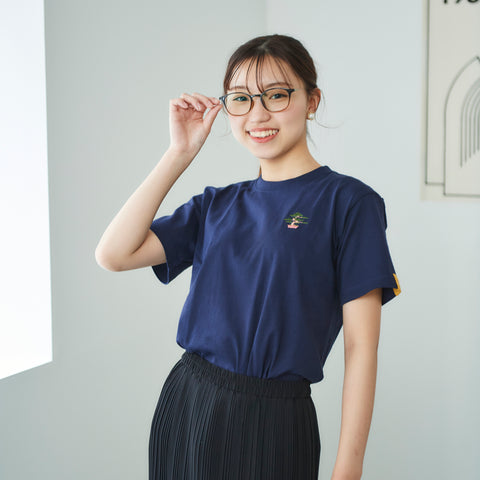 盆栽 BONSAI 刺繍 Tシャツ honok