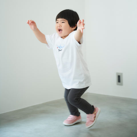 シャーク 刺繍 Tシャツ キッズ honok