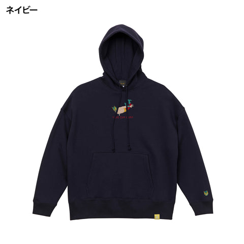 「トペコンヒーロー」刺繍 ビックシルエットパーカー 裏起毛 honok