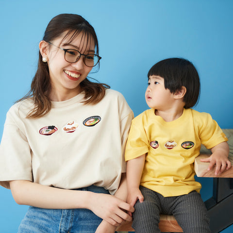 ラーメン ビックシルエットTシャツ レディース 刺繍 honok