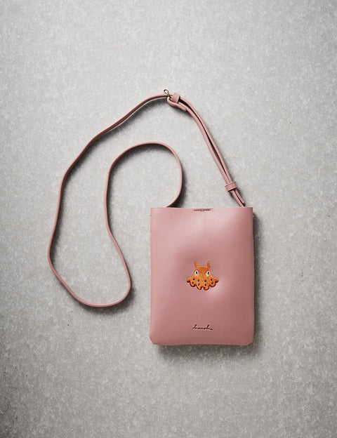 ワンポイント刺繍 スマホバッグ 刺繍 ポーチ