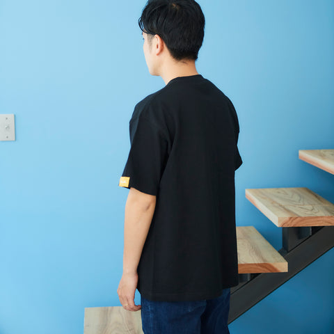 アブダクションされる牛 刺繍 Tシャツ ビックシルエット メンズ honok
