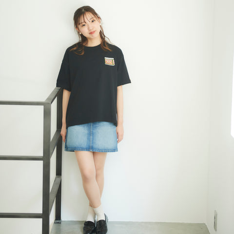 コンビーフ ビックシルエット 刺繍 Tシャツ レディース honok