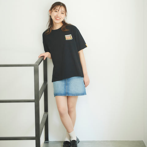 コンビーフ ビックシルエット 刺繍 Tシャツ レディース honok
