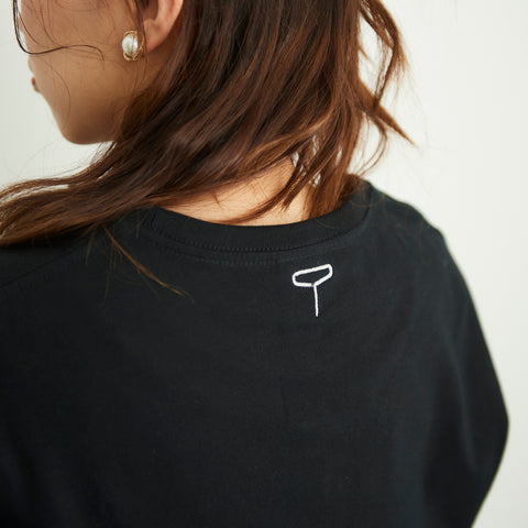 コンビーフ ビックシルエット 刺繍 Tシャツ レディース honok