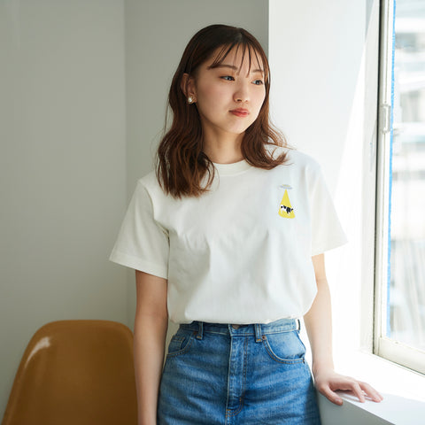 アブダクションされる牛 刺繍 Tシャツ honok
