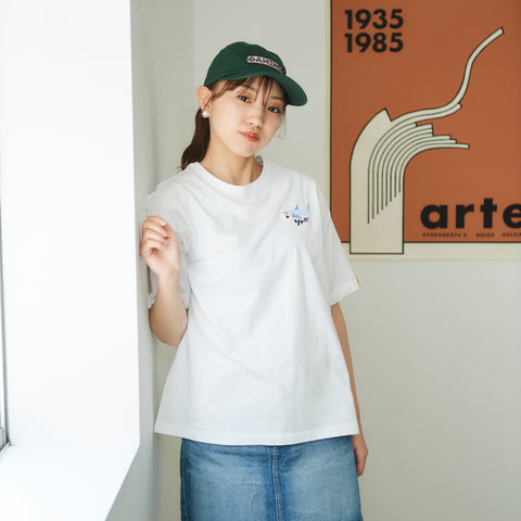 シャーク ビックシルエット刺繍 Tシャツ honok