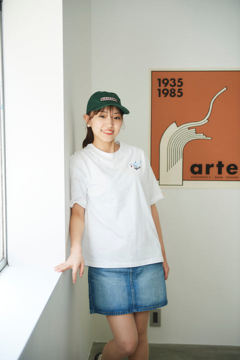 シャーク ビックシルエット刺繍 Tシャツ honok