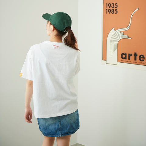 シャーク ビックシルエット刺繍 Tシャツ honok