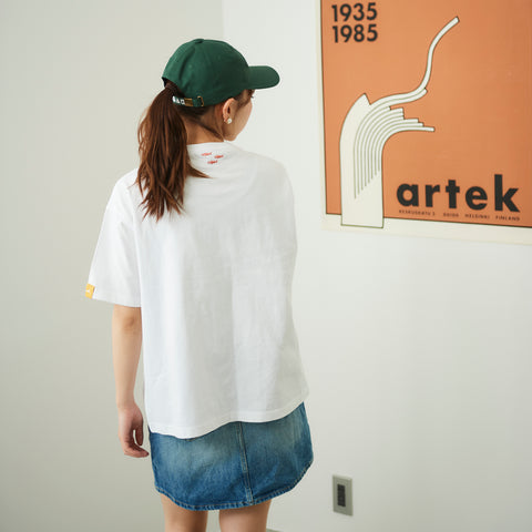 シャーク ビックシルエット刺繍 Tシャツ honok