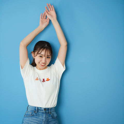 タコさん達 刺繍 Tシャツ
