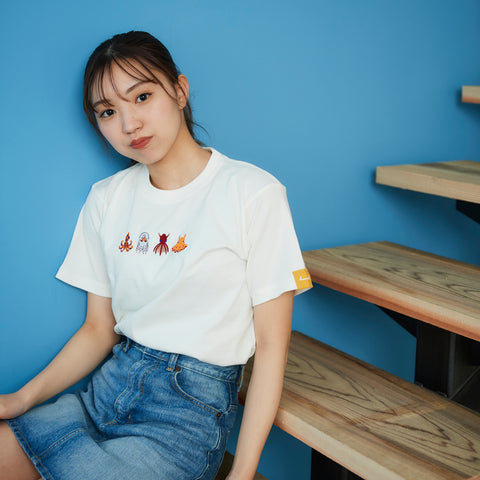 タコさん達 刺繍 Tシャツ